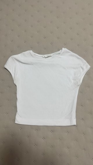 Top blanco básico Zara
