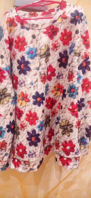 Sudadera Mujer Estampado Flores 3D Talla54