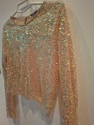 Blusa de lentejuelas Zara