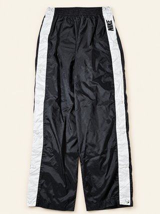 Pantalón Nike negro blanco XL corchetes laterales