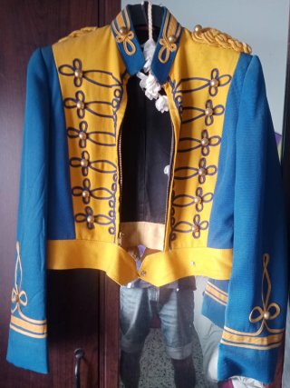 Torera Estilo Militar Azul y Amarilla