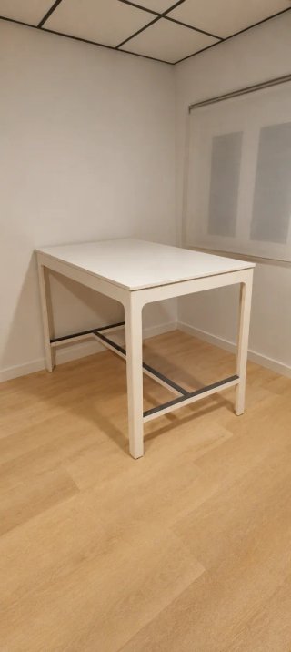 Mesa alta IKEA EKEDALEN blanca