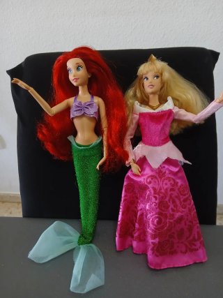 Pack Princesas Aurora y Ariel Disney original