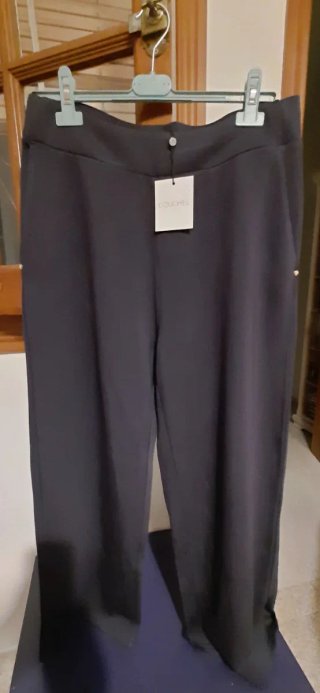 Pantalón de punto azul marino
