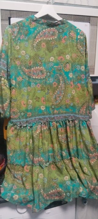 Vestido Estampado Floral y Paisley