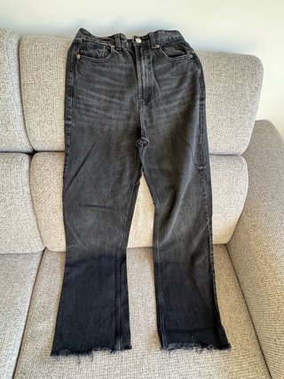 Pantalón vaquero  negro camal ancho