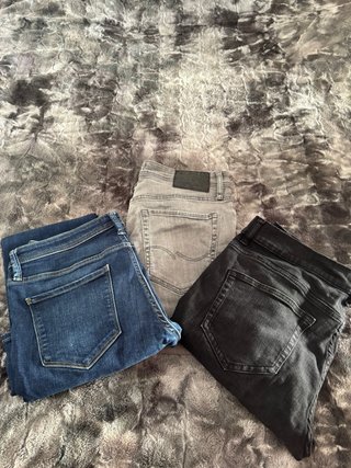 Lote de 3 tejanos para hombre