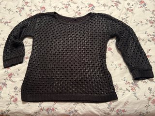 Jersey Calado Negro Talla 42