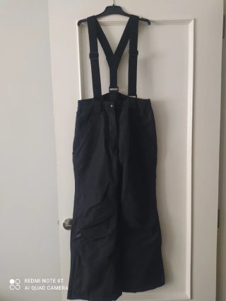 Pantalón de Nieve con Tirantes Negro niño