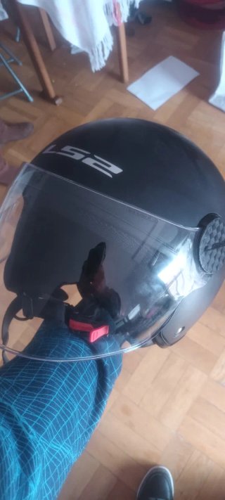 Casco Jet LS2 Negro