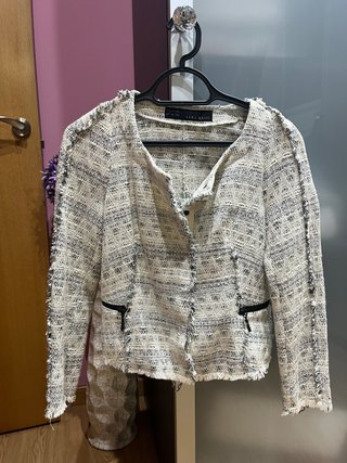 Chaqueta Zara Tweed Talla M