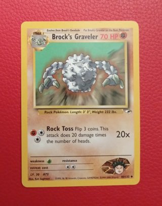 Carta Pokémon Brock's Graveler Gym Heroes
