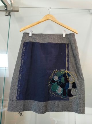 Falda Vintage de Invierno