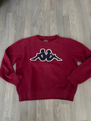 Sudadera Kappa Roja Talla M bordeos