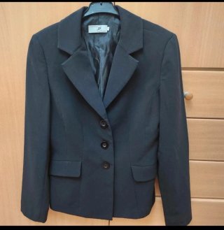 Blazer-Americana Negra Entallada JP T. 40