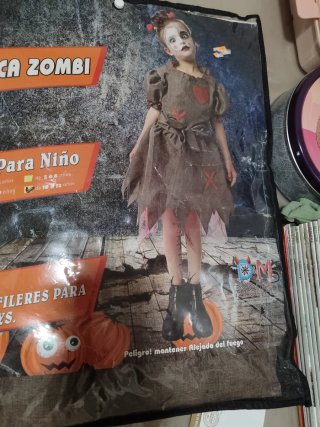 Disfraz de Muñeca Zombi para Niña