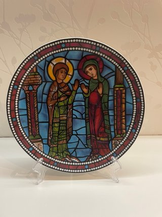 Plato Porcelana Artesanía Monástica 24 cm