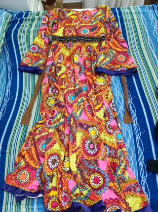 Vestido Estilo Hippie Multicolor