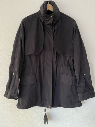 Parka Massimo Dutti Negra Talla L