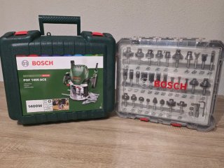 Fresadora y brocas Bosch POF 1400 ACE + 30 Brocas