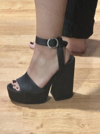 Sandalias de Plataforma Negras