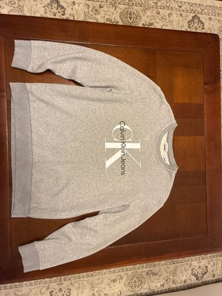 Sudadera Calvin Klein Jeans Gris Talla L