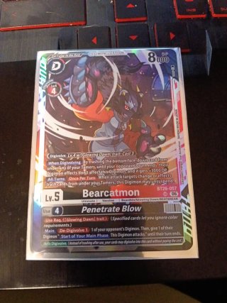Carta Digimon Bearcatmon BT26-057 V2