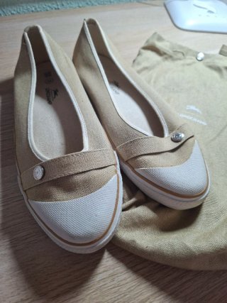 Bailarinas Longchamp Beige Talla 39