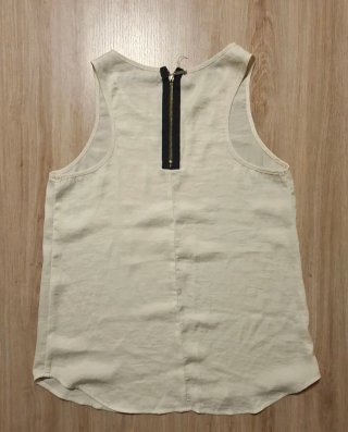 Camiseta de tirantes beige talla S