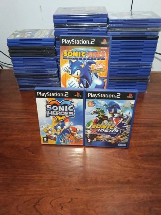 Collezione 3 Giochi Sonic PS2 completi PAL