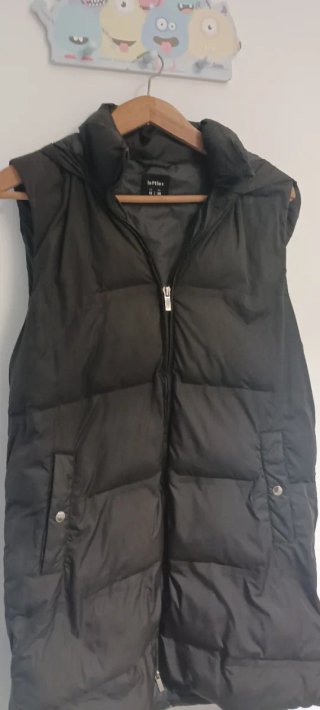 Chaleco Acolchado Negro Lefties Talla M