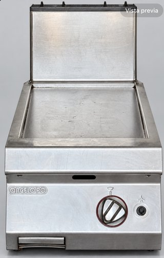 Plancha gas hostelería Angelo Po 700, 35 cm