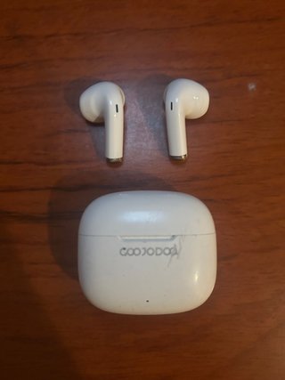 Cascos inalámbricos GOOJODOQ blancos