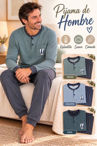 Pijama de Hombre (3 Colores)