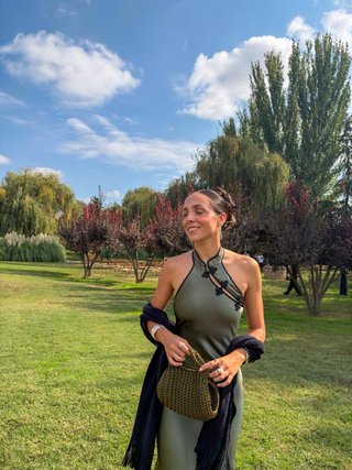 Vestido Verde Estilo Oriental