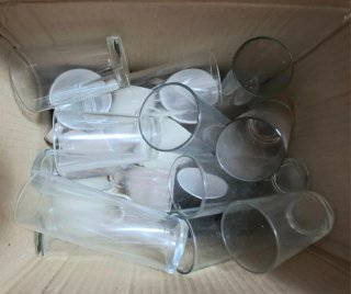 Lote 22 piezas: vasos y tazas de café