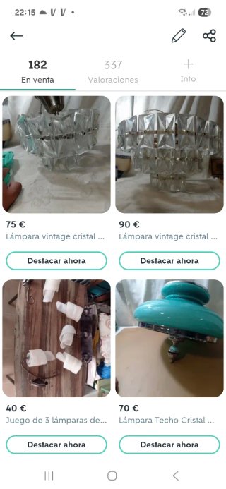 Lámparas de techo vintage