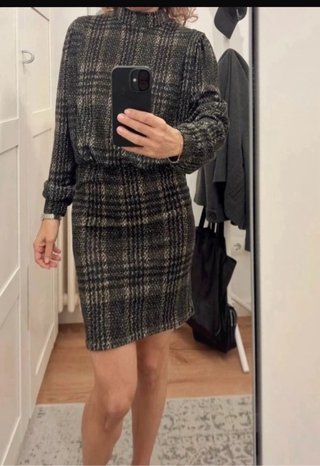 Vestido Estampado de Cuadros