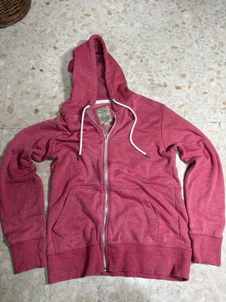 Sudadera con cremallera Pull&Bear rosa