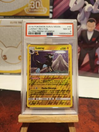 Carta Pokémon Luxray Ultra Prism PSA 8