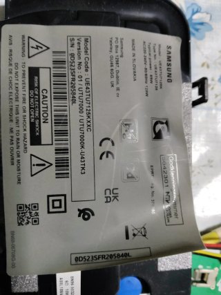 Smart TV Samsung UE43TU7125 despiece