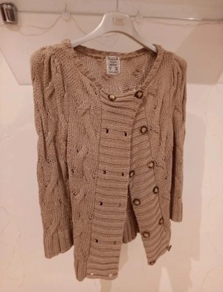 Rebeca de punto beige talla s