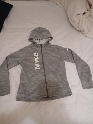 Sudadera Nike Gris con Cremallera Talla M