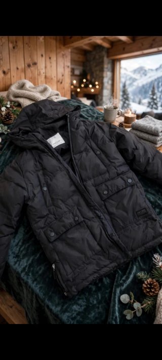 Chaqueta Acolchada Capucha para invierno de 5 a 8