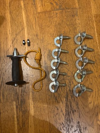 Set de Anclajes de Escalada/espeleo y Burilador.