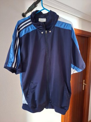 Sudadera Manga Corta Azul
