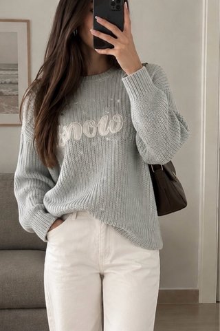 Jersey de punto azul