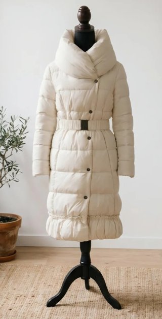 Abrigo Largo de Plumas Fly Luxury