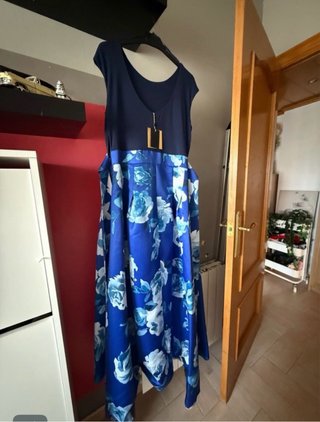 Vestido Elegante Azul NUEVO talla M