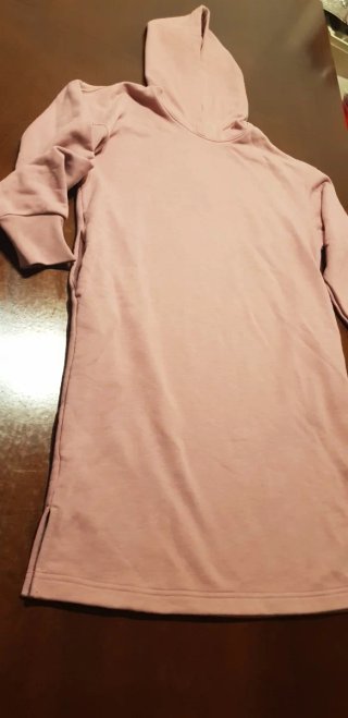 Sudadera Vestido Uniqlo Oversize Rosa Talla S
